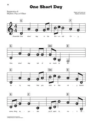 Wicked: A New Musical E-Z Play - Schwartz - Easy Piano - Book