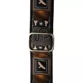 2\'\' Custom Jacquard Deluxe Retro Strap - Beige Birds