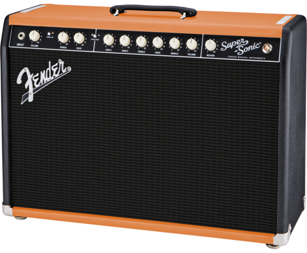 Fender Musical Instruments - Supersonic 22 FSR Combo Amp - Two-Tone  Blackened Orange