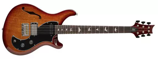 PRS Guitars - S2 Vela Semi-Hollow Electric Guitar with Gigbag - Dark Cherry Sunburst