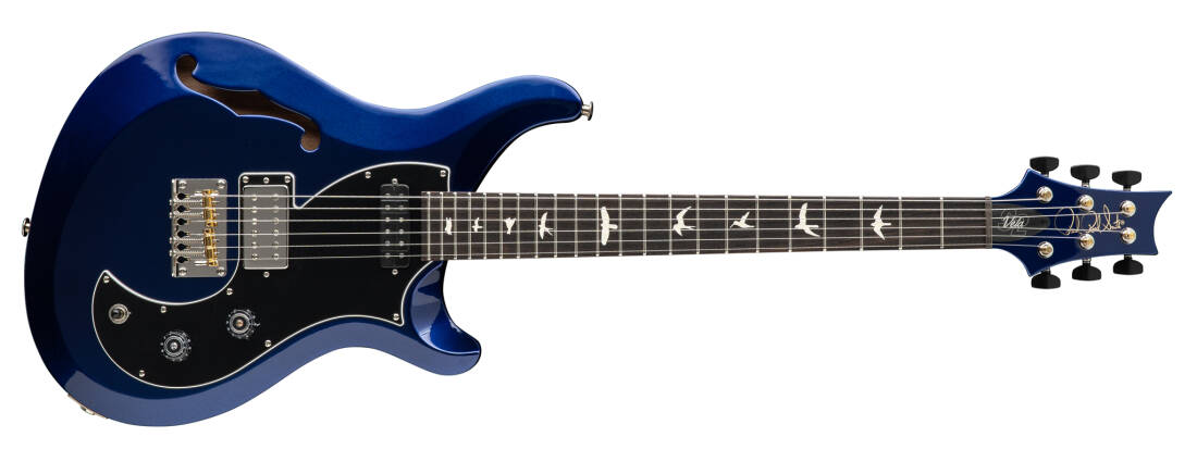 S2 Vela Semi-Hollow Electric Guitar with Gigbag - Metallic Midnight