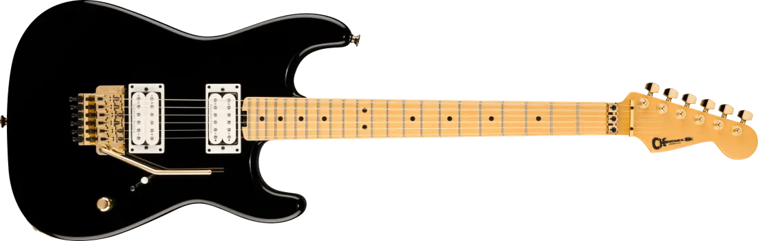 American Neo-Classic San Dimas Style 1 SD1 HH FR, Maple Fingerboard - Gloss Black