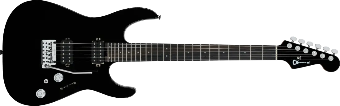 Pro-Mod Plus Dinky DK24 HH 2PT EB, Ebony Fingerboard - Raven Black