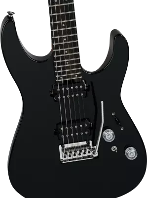 Pro-Mod Plus Dinky DK24 HH 2PT EB, Ebony Fingerboard - Raven Black