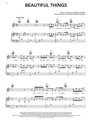 Benson Boone Sheet Music Collection - Piano/Vocal/Guitar - Book