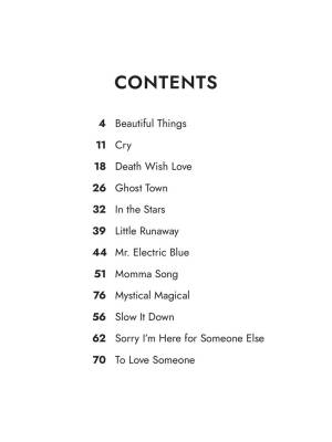 Benson Boone Sheet Music Collection - Piano/Vocal/Guitar - Book