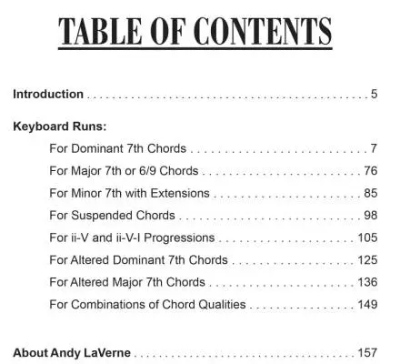 Tons of Runs for the Contemporary Pianist - LaVerne - Piano - Book