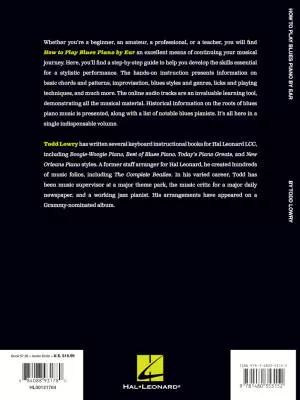 How to Play Blues Piano by Ear - Lowry - Piano - Book/Audio Online