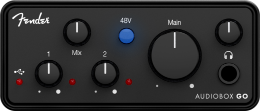 Fender - AudioBox GO Compact Audio Interface - Black