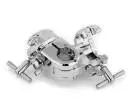 1.5\'\' Chrome Adjustable 3-Way Inline Drum Rack Clamp