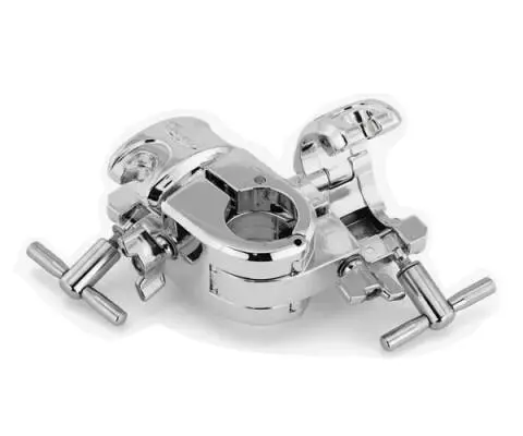 1.5\'\' Chrome Adjustable 3-Way Inline Drum Rack Clamp