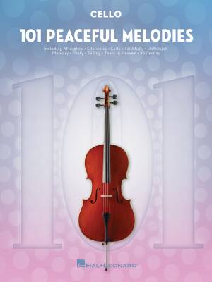 101 Peaceful Melodies - Cello - Book
