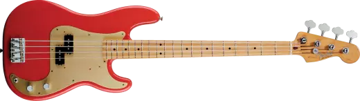 \'50s Precision Bass, Maple Fingerboard, Fiesta Red, Gold Anodized Aluminum Pickguard