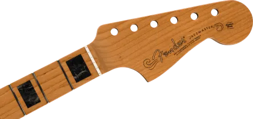 Roasted Jazzmaster Neck with Block Inlays, 9.5\'\' Radius - Maple with Modern C Shape