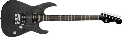 Charvel Guitars - Pro-Mod Plus Dinky DK24 HH 2PT EB QM, Ebony Fingerboard - Midnight Ocean