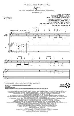 APT. - Mars/Huff - Choral Octavo - 2-Pt Accompanied