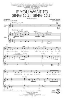 If You Want to Sing Out, Sing Out - Stevens/Podd - Choral Octavo - SATB Accompanied