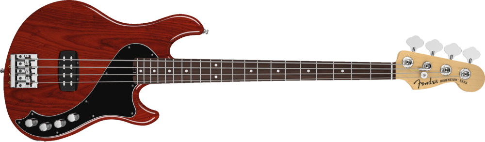 American Deluxe Dimension Bass IV, RW - Cayenne Burst