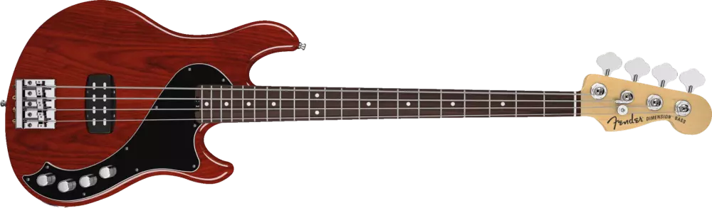 American Deluxe Dimension Bass IV, RW - Cayenne Burst