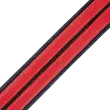 2.5\'\' Double Racing Stripe Series Guitar Strap - Red