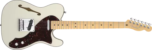 American Deluxe Telecaster Thinline, Maple Fingerboard, Olympic White