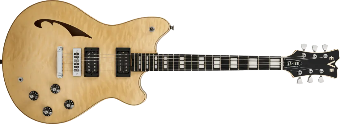 SA-126 Special QM, Quilt Maple Top Electric Guitar with Case - El Natural