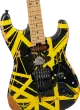 Limited Edition Striped Series Frankenstein Frankie, Maple Fingerboard - Black with Yellow Stripes, Aged
