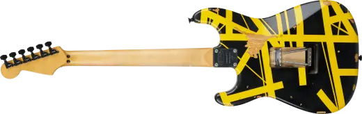 Limited Edition Striped Series Frankenstein Frankie, Maple Fingerboard - Black with Yellow Stripes, Aged