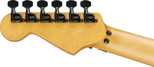 Limited Edition Striped Series Frankenstein Frankie, Maple Fingerboard - Black with Yellow Stripes, Aged