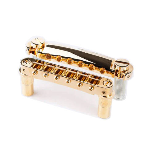 Large Metric Tuneomatic and Tailpiece Set - Gold