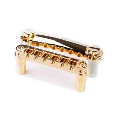 TonePros - Large Metric Tuneomatic and Tailpiece Set - Gold