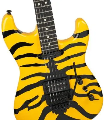 Pro Origins 1985 Limited Edition San Dimas SD1 HH FR, Ebony Fingerboard - Yellow Bengal