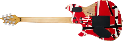 Limited Edition Wolfgang Special Striped Series, Ebony Fingerboard - Red, Black and White, Aged