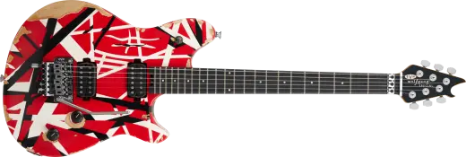 EVH - Limited Edition Wolfgang Special Striped Series, Ebony Fingerboard - Red, Black and White, Aged