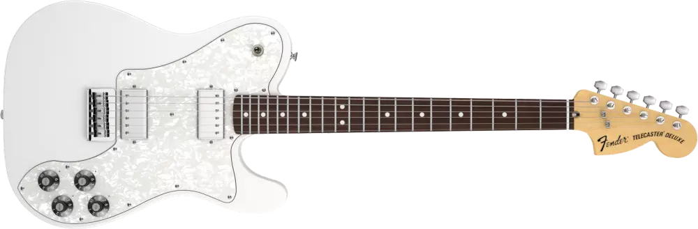 Chris Shiflett Telecaster Deluxe, Rosewood Fingerboard, Arctic White