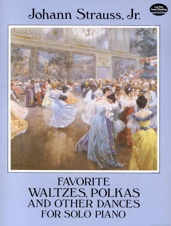 Favorite Waltzes, Polkas and Other Dances - Strauss - Piano - Book