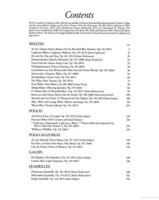 Favorite Waltzes, Polkas and Other Dances - Strauss - Piano - Book