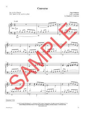 Easiest Hymn Settings - Williams - Organ (2-Staff) - Book