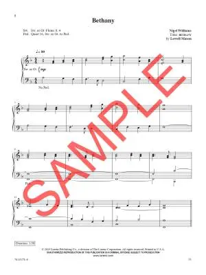 Easiest Hymn Settings - Williams - Organ (2-Staff) - Book