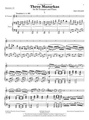 Three Mazurkas - Ewazen - Bb Trumpet - Sheet