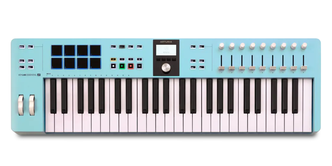 Keylab Essential 49 MK3 Universal MIDI Controller - Aquamarine