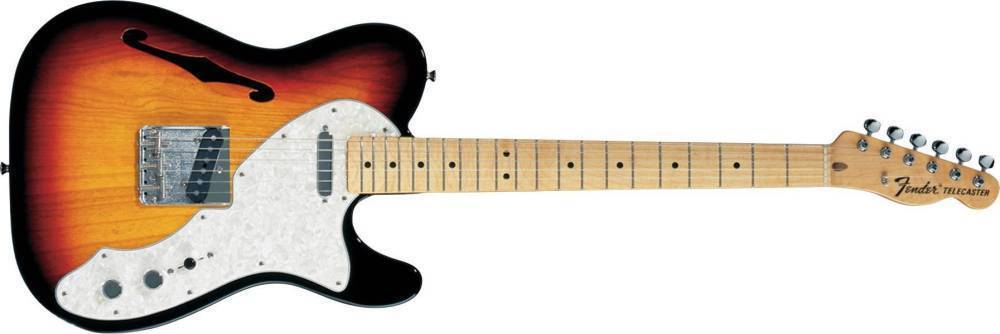 Classic Series \'69 Telecaster Thinline, Maple Fingerboard, 3-Colour Sunburst