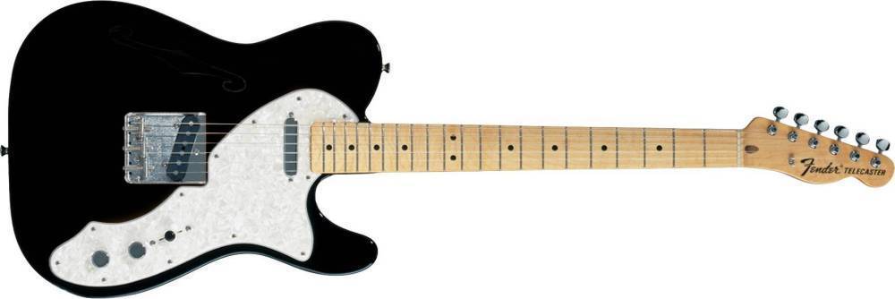 Classic Series \'69 Telecaster Thinline, Maple Fingerboard, Black