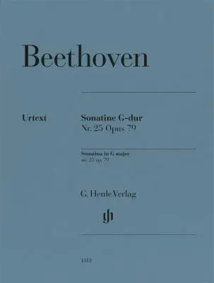 G. Henle Verlag - Piano Sonata no. 25 (Sonatina) G major op. 79 - Beethoven/Perahia/Gertsch  - Piano - Sheet