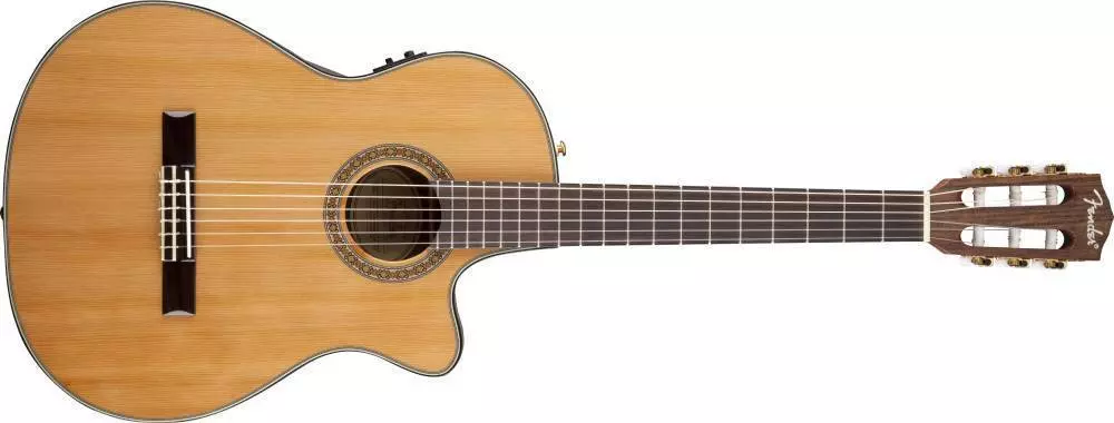 CN-240SCE Thinline Classical, Solid Top, Rosewood Fingerboard, Natural