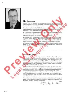 Cowboy Cattle Drive - Loest - Concert Band - Gr. 0.5