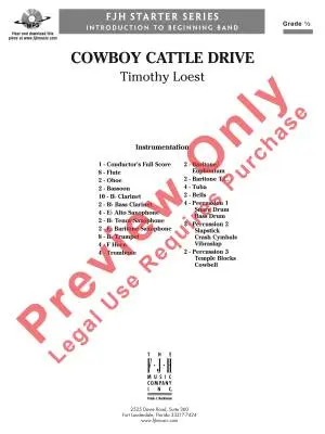 Cowboy Cattle Drive - Loest - Concert Band - Gr. 0.5