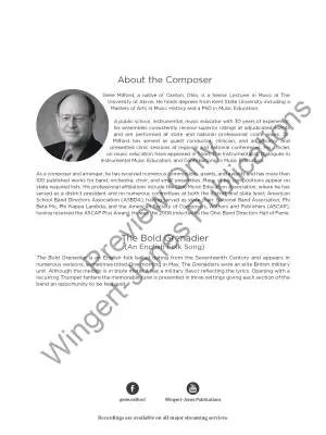 The Bold Grenadier (An English Folk Song) - Milford - Concert Band - Gr. 1.5