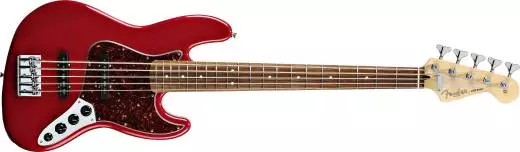 Jazz Bass Fender Deluxe Active V, Touche en palissandre, Candy Apple Red