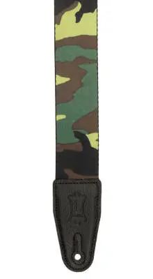 2\'\' Polyester Guitar Strap - Green Camo